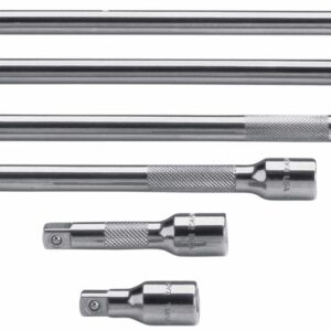 6 pc 1/4" Drive Knurled Extension Set