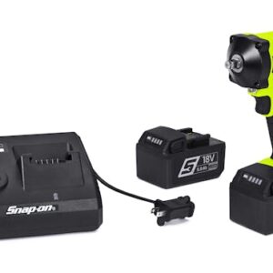 18 V 3/8" Drive Stubby Impact Wrench Kit (Hi-Viz)