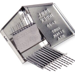 20 pc High-Speed Wire Gauge 118° Point Drill Bit Set (.0390-.0135")