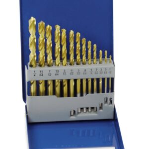 13 pc HSS Titanium-Coated Drill Bit Set (1/16-1/4")