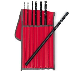7 pc Aircraft Length 135° Split Point Drill Bit Set (1/8-1/2")