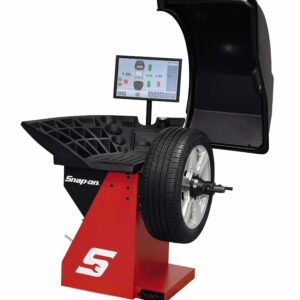 Motorized Wheel Balancer with Touchscreen Video Display