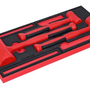 3 pc Soft Grip Dead Blow Hammer Set with PRO-FI™ Organization (12, 32, 56 oz) (Red)