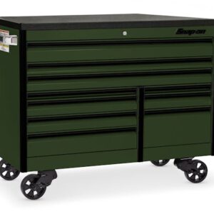 60" 10-Drawer Double-Bank EPIQ™ Series Bed Liner Top Roll Cab (Combat Green with Black Trim and Blackout Details)