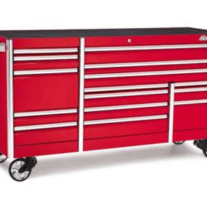 84" 15-Drawer Triple-Bank EPIQ™ Series Roll Cab with PowerDrawer (Red)