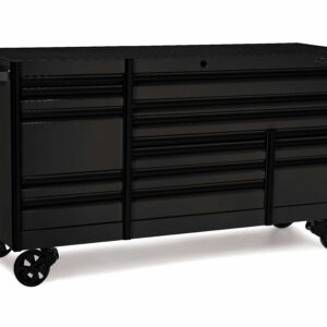 84" 15-Drawer Triple-Bank EPIQ™ Series Roll Cab with PowerDrawer (Flat Black with Black Trim and Blackout Details)