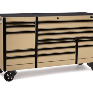 84" 15-Drawer Triple-Bank EPIQ™ Series Roll Cab with PowerDrawer (Combat Tan with Black Trim and Blackout Details)