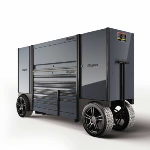 Double-Bank EPIQ™ Utility Vehicle with SpeeDrawer and PowerLocker (Storm Gray with Bed Liner Top and Fenders)