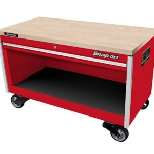 60" One-Drawer Single-Bank EPIQ™ Series Workbench with Hardwood Top (Red)