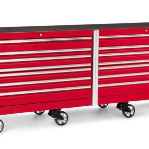 120" 16 Drawer Three Bank EPIQ™ Series Roll Cab with PowerDrawer and SpeeDrawer (Red)