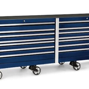120" 16 Drawer Three Bank EPIQ™ Series Roll Cab with PowerDrawer and SpeeDrawer (Royal Blue)