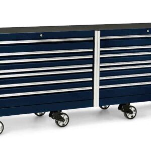120" 16 Drawer Three Bank EPIQ™ Series Roll Cab with PowerDrawer and SpeeDrawer (Midnight Blue)