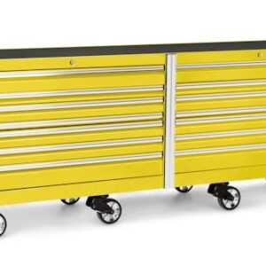120" 16 Drawer Three Bank EPIQ™ Series Roll Cab with PowerDrawer and SpeeDrawer (Yellow)