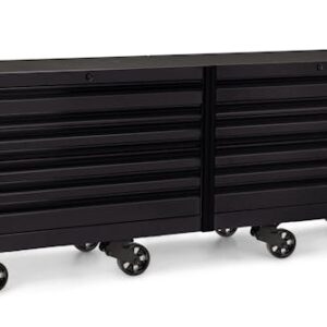 120" 16 Drawer Three Bank EPIQ™ Series Roll Cab with PowerDrawer and SpeeDrawer (Flat Black w/Black Trim)