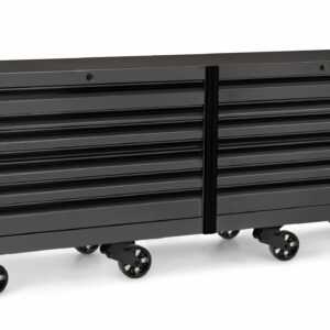 120" 16 Drawer Three Bank EPIQ™ Series Roll Cab with PowerDrawer and SpeeDrawer (Storm Gray w/Black Trim)