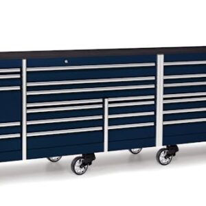 144" 26 Drawer Five Bank EPIQ™ Series Roll Cab with PowerDrawer (Midnight Blue)