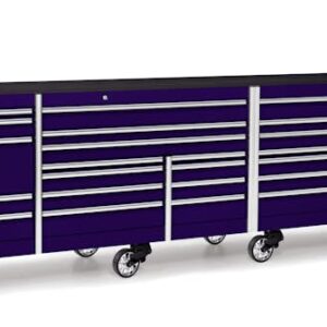 144" 26 Drawer Five Bank EPIQ™ Series Roll Cab with PowerDrawer (Plum Radical Purple)