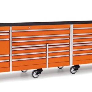 144" 26 Drawer Five Bank EPIQ™ Series Roll Cab with PowerDrawer (Electric Orange)