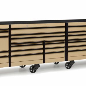 144" 26 Drawer Five Bank EPIQ™ Series Roll Cab with PowerDrawer (Combat Tan with Black Trim and Blackout Details)